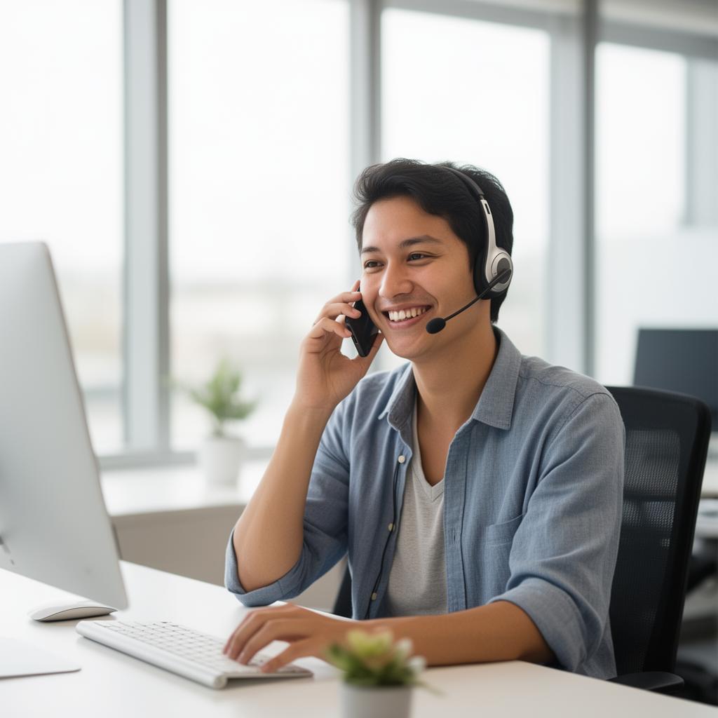 A licensed Old Line Health Maryland advisor speaking with a customer